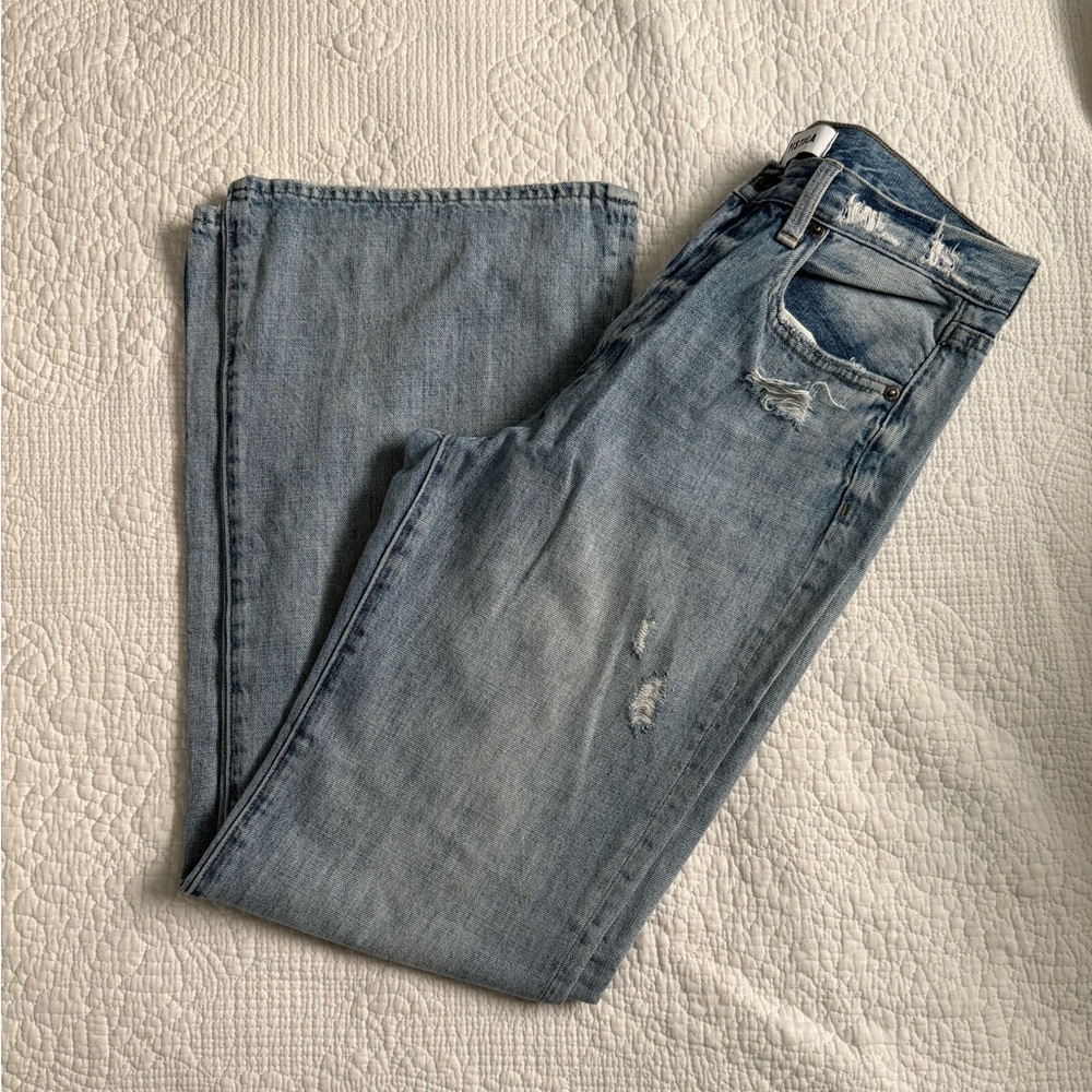 Pistola Light Blue Flare & Wide Leg Jeans